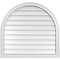 Ekena Millwork Round Top Surface Mount PVC Gable Vent w/ 2"W x 2"P Brickmould Sill Frame, 34"W x 32"H GVPRT34X3203SN - alternate 1